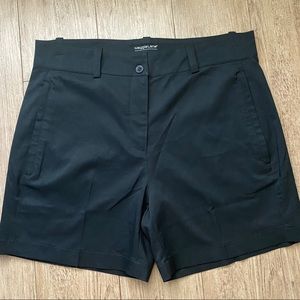 Maggie Lane black midi shorts